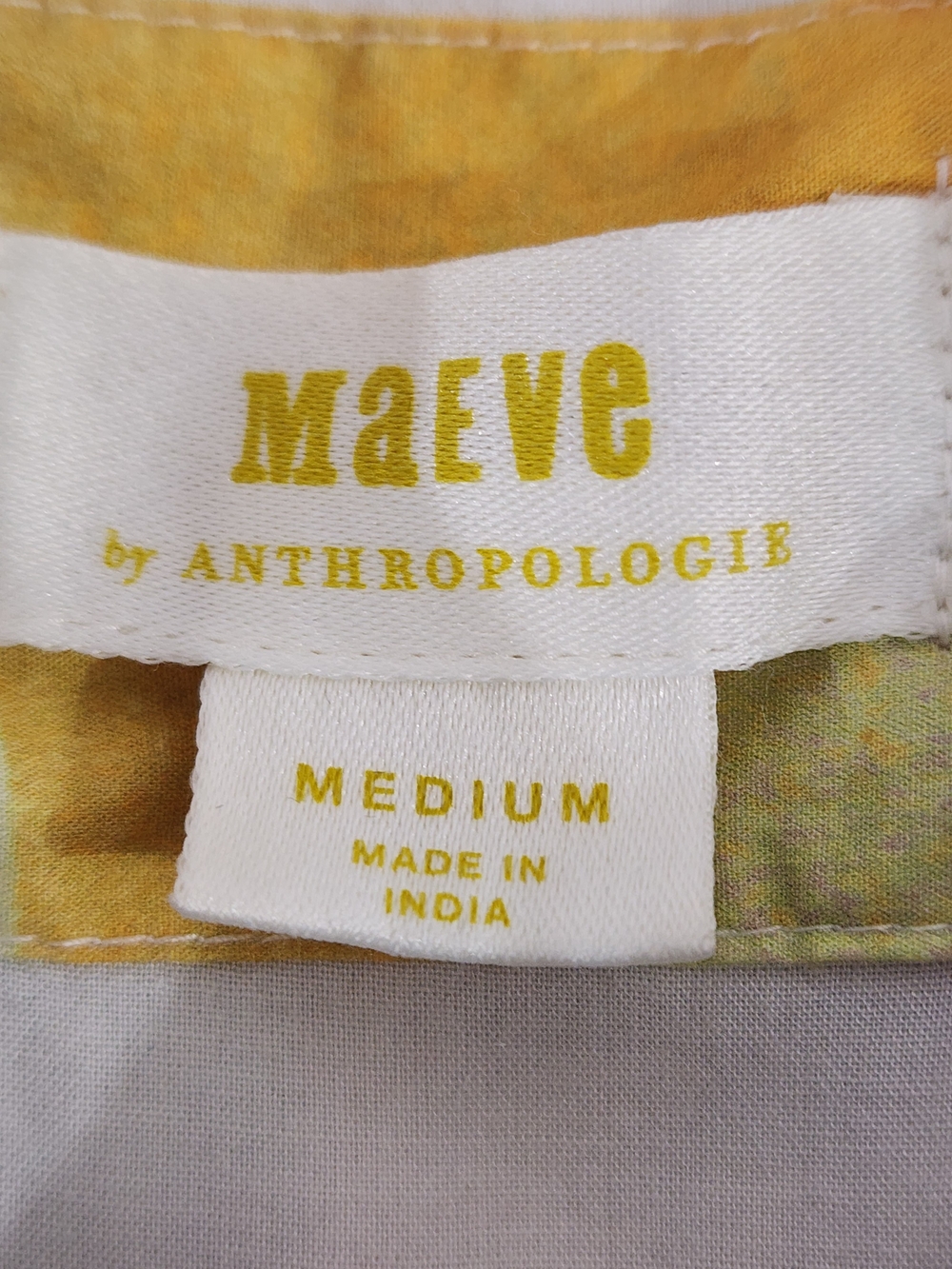 MAEVE Sleeveless Button-Front Painted Print Tunic - White Multicolor - Picture 5 of 7
